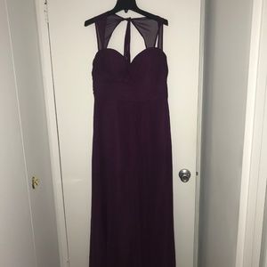 Bill Levkoff 485 Bridesmaid Dress Eggplant